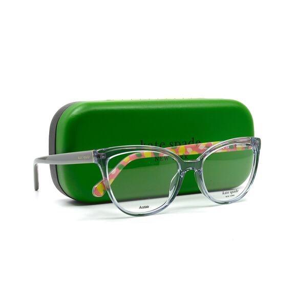 NEW KATE SPADE LUCINDA KB7 TRANSPARENT GREY AUTHENTIC EYEGLASSES FRAME - Picture 7 of 12